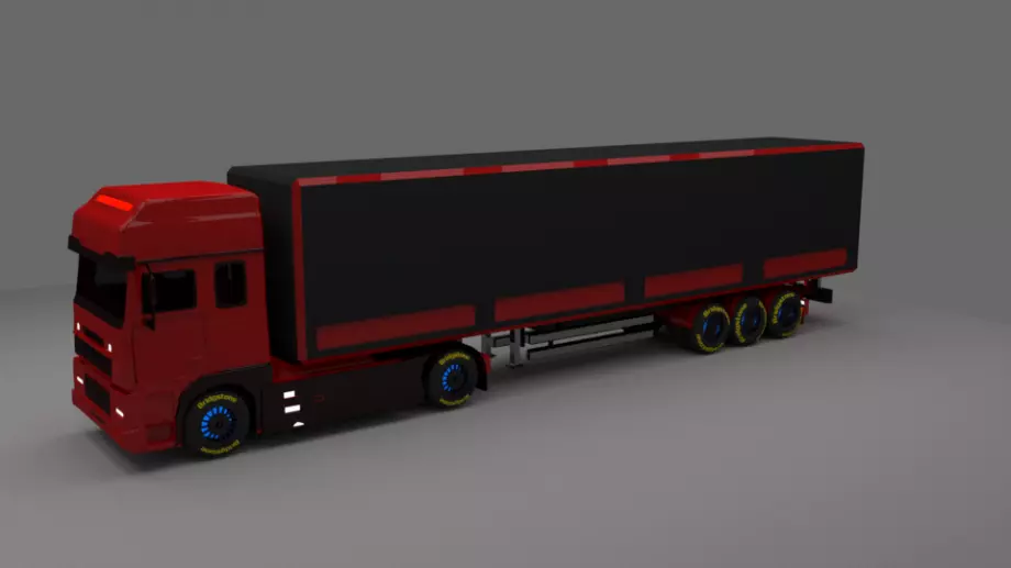 Heavy Lorry 3D model_0