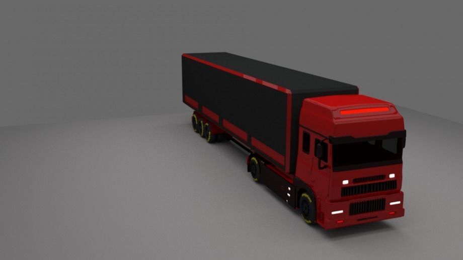 Heavy Lorry 3D model_2