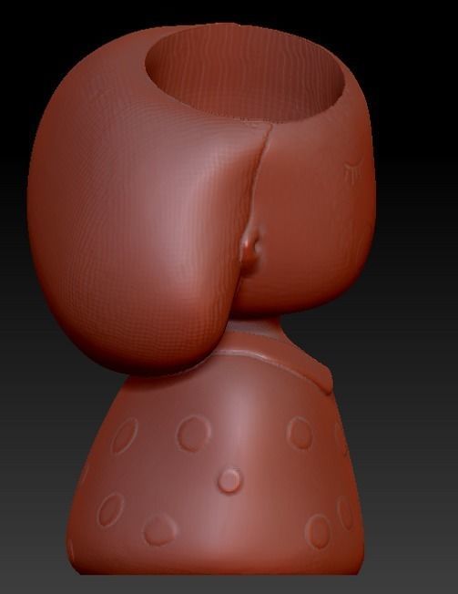 Pack combo Cute girls planter for 3D printing 3D print model_24