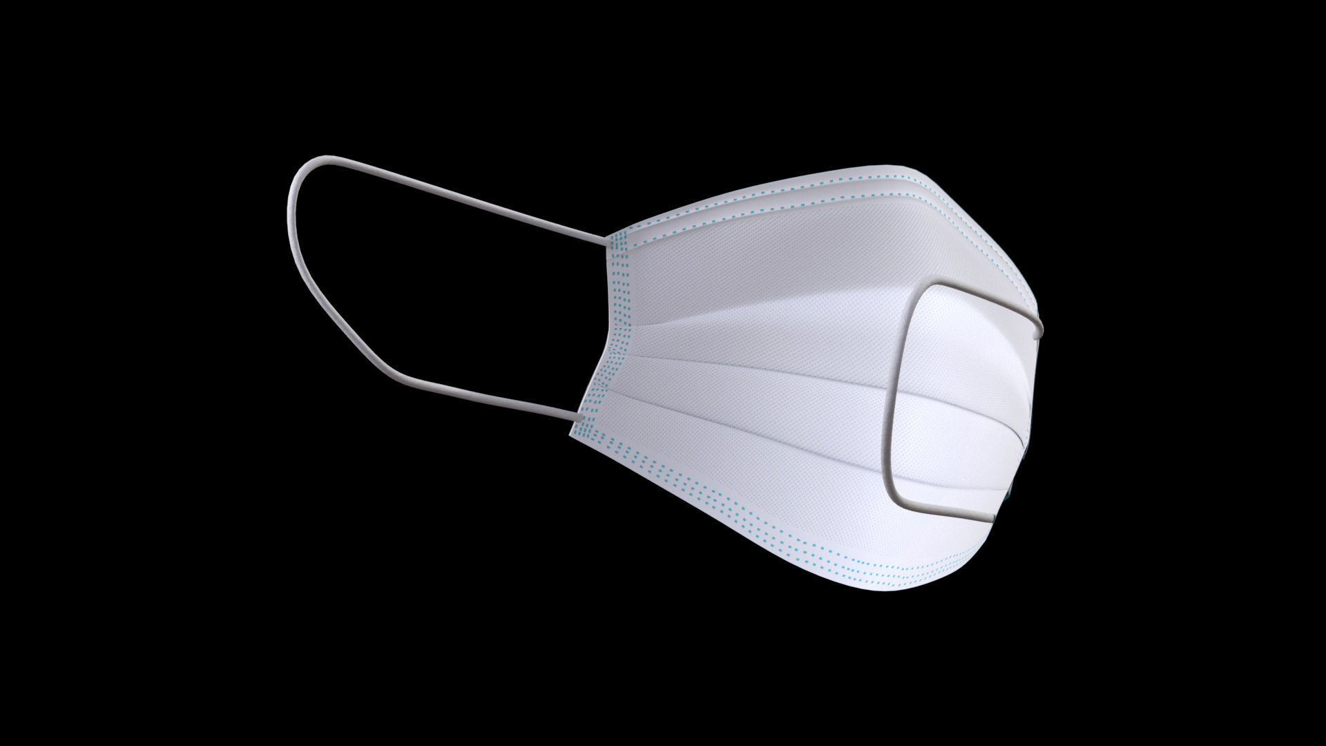 3D FACE MASK Low-poly 3D model_4