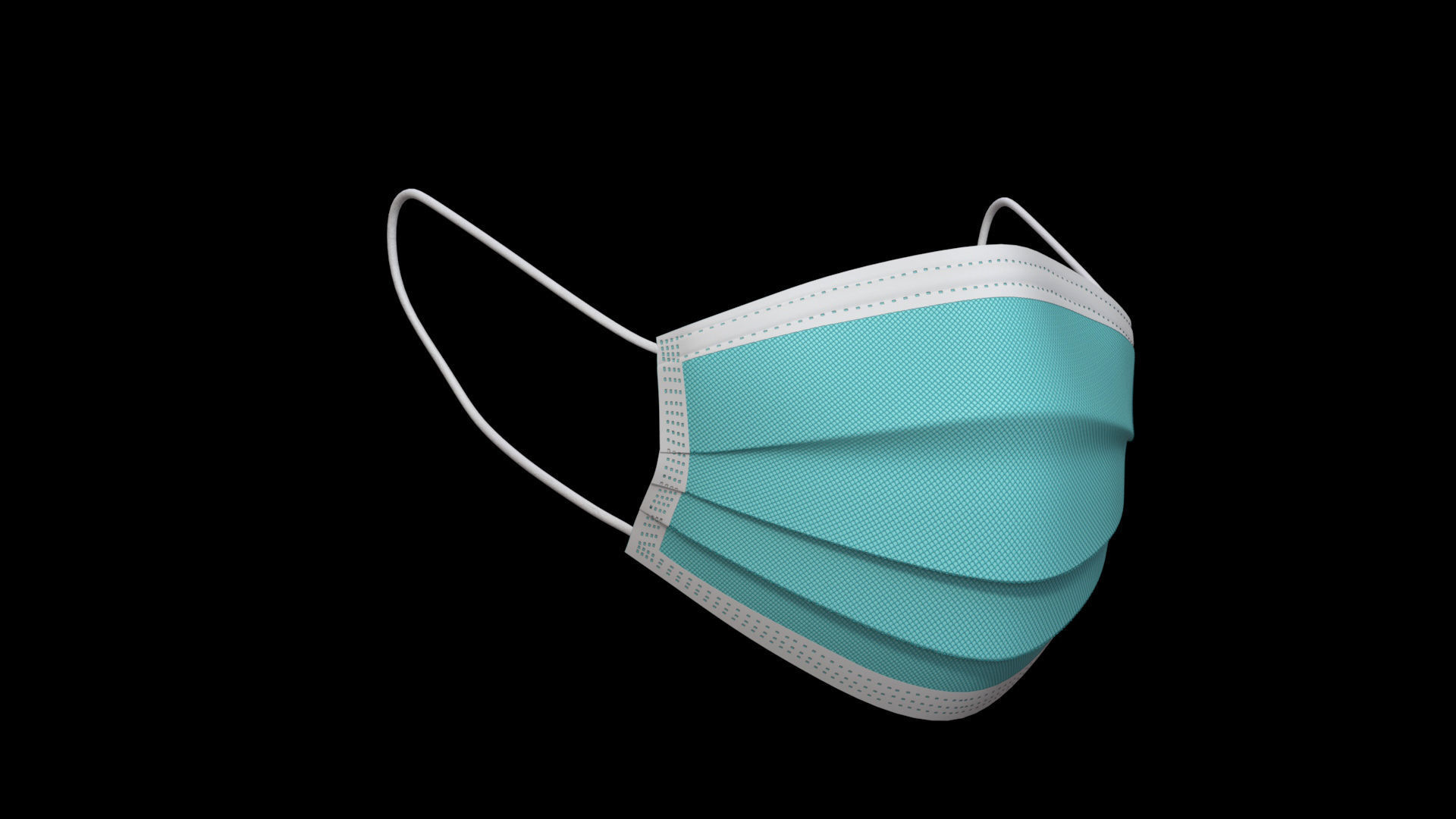 3D FACE MASK Low-poly 3D model_1