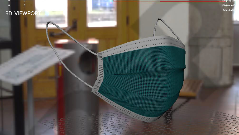 3D FACE MASK Low-poly 3D model_7