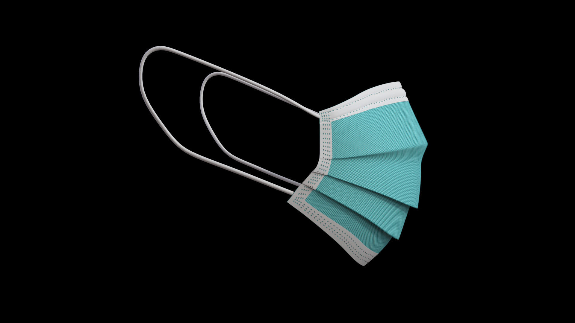 3D FACE MASK Low-poly 3D model_3