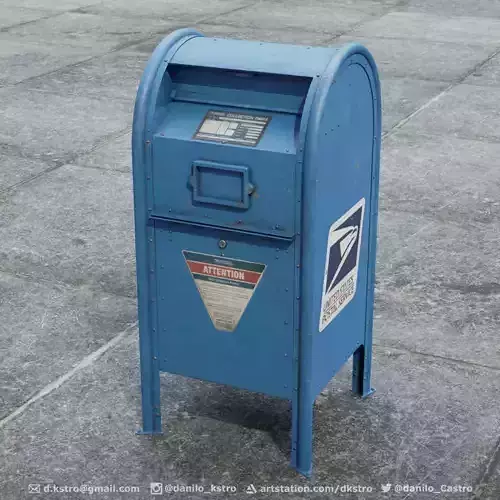 Mailbox  -  UDIM - 2K Textures 3D model