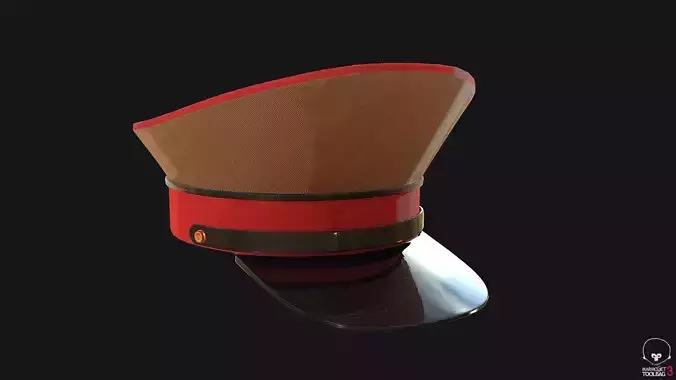 Officer Helmet Red PBR