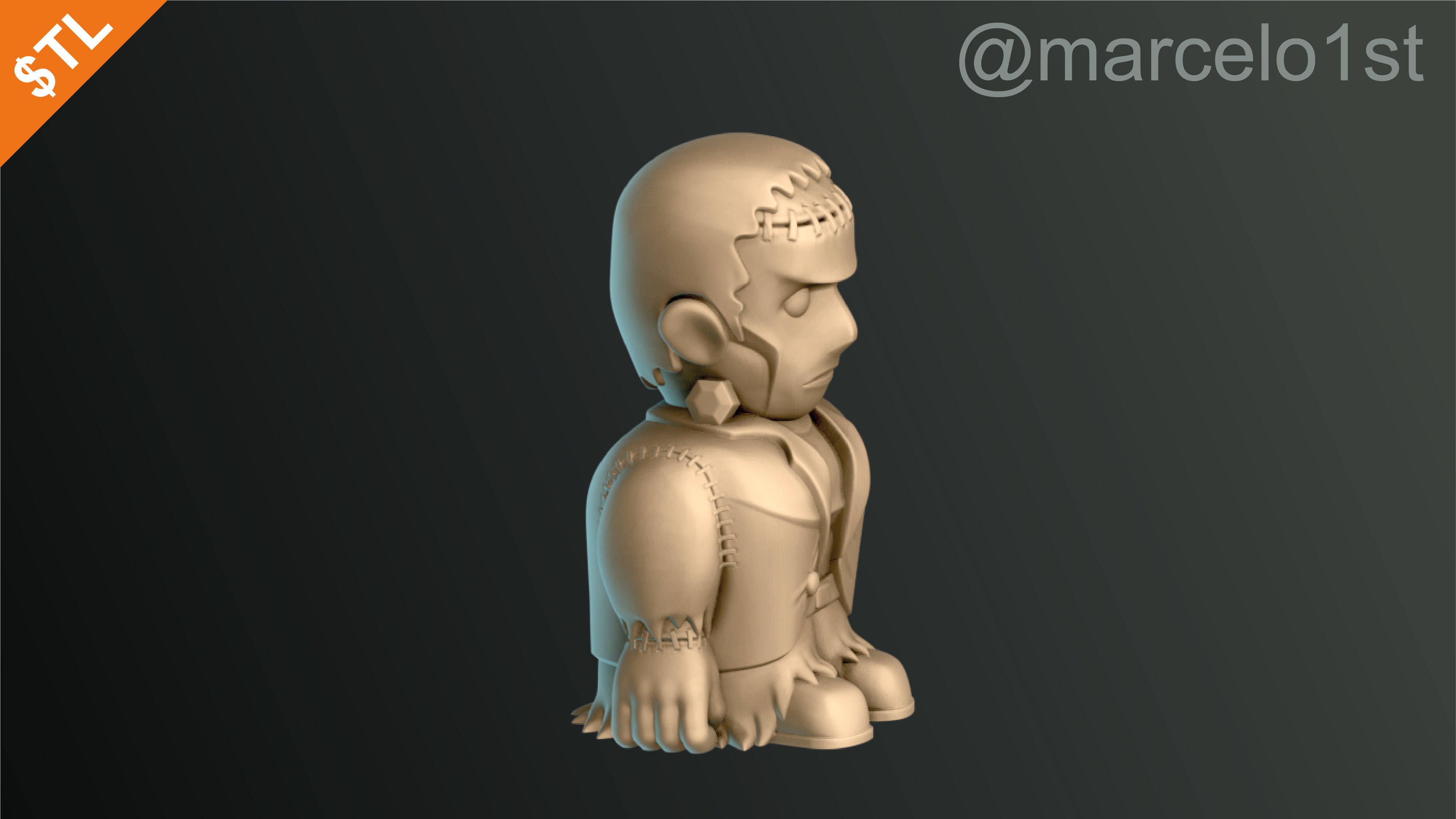 Classic Monsters - Halloween Decoration 3D print model_12