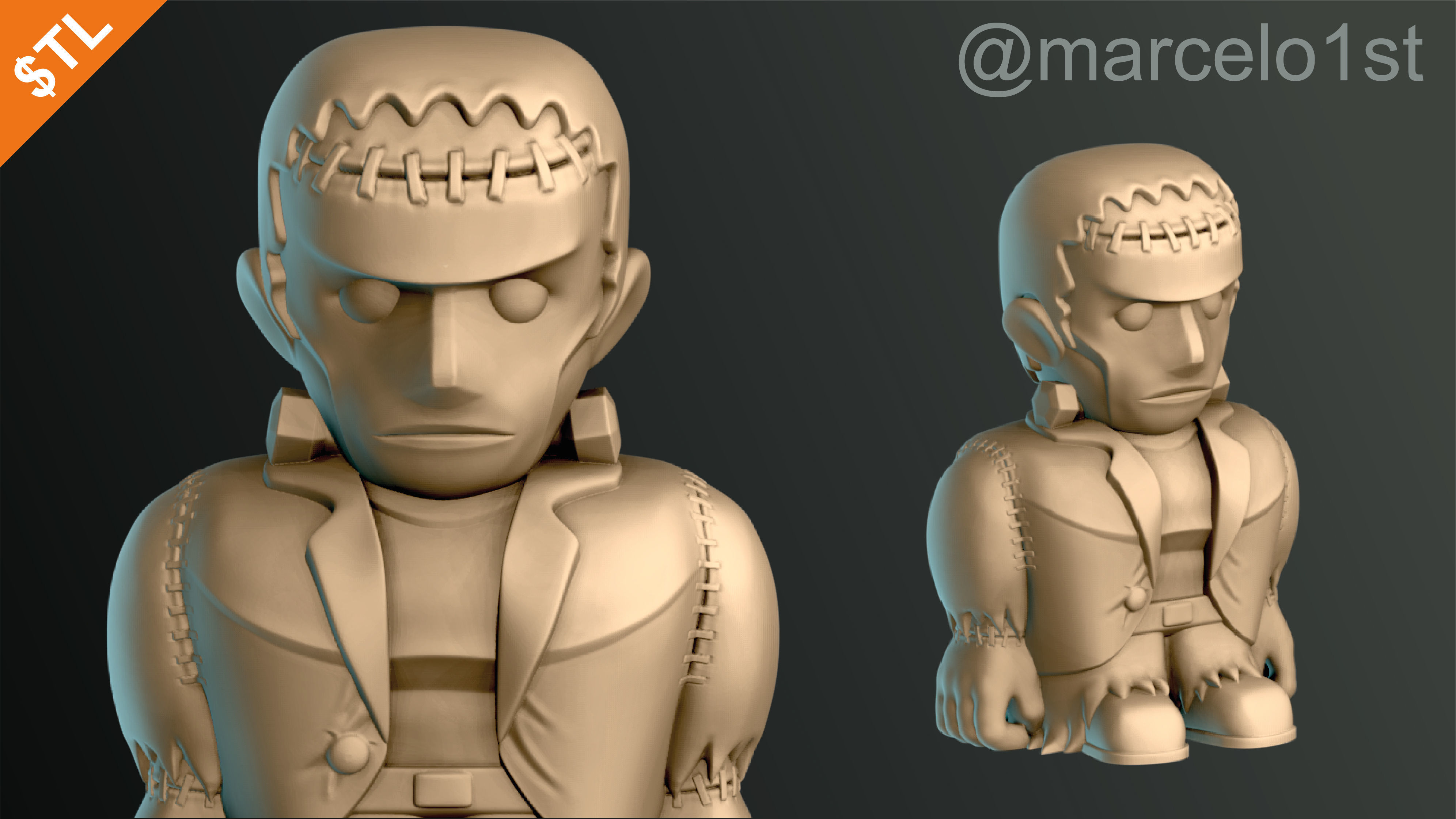 Classic Monsters - Halloween Decoration 3D print model_11
