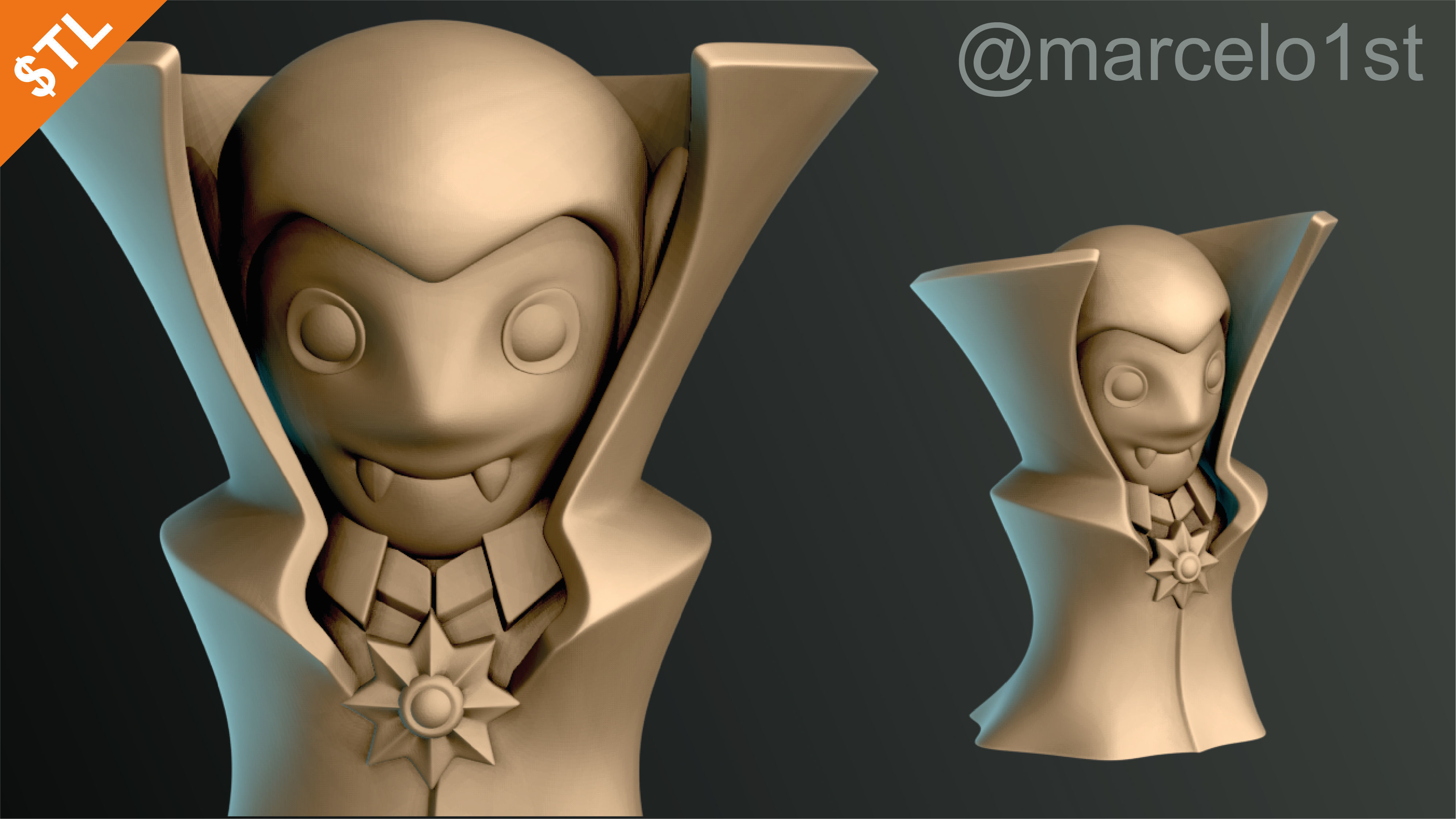 Classic Monsters - Halloween Decoration 3D print model_1