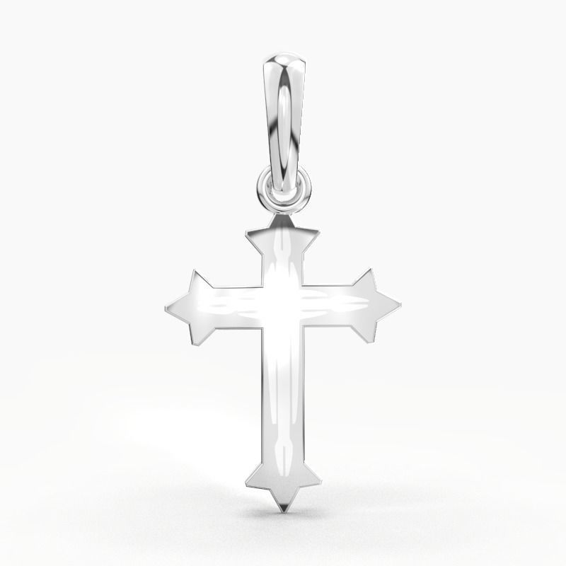 JESUS CROSS GOLD PENDANT 3D print model_10