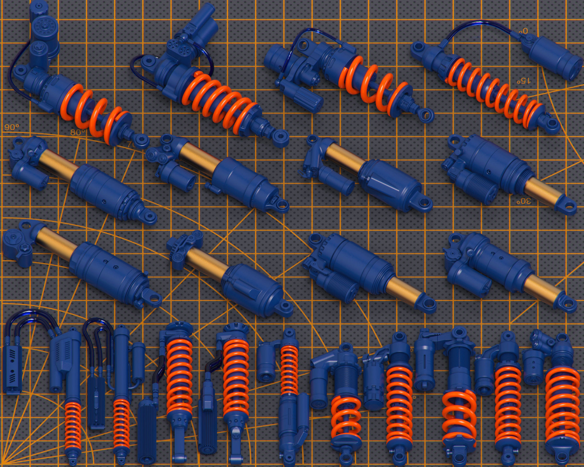 Mech Warrior Hard Surface Kitbash 13 of 20 3D model_1