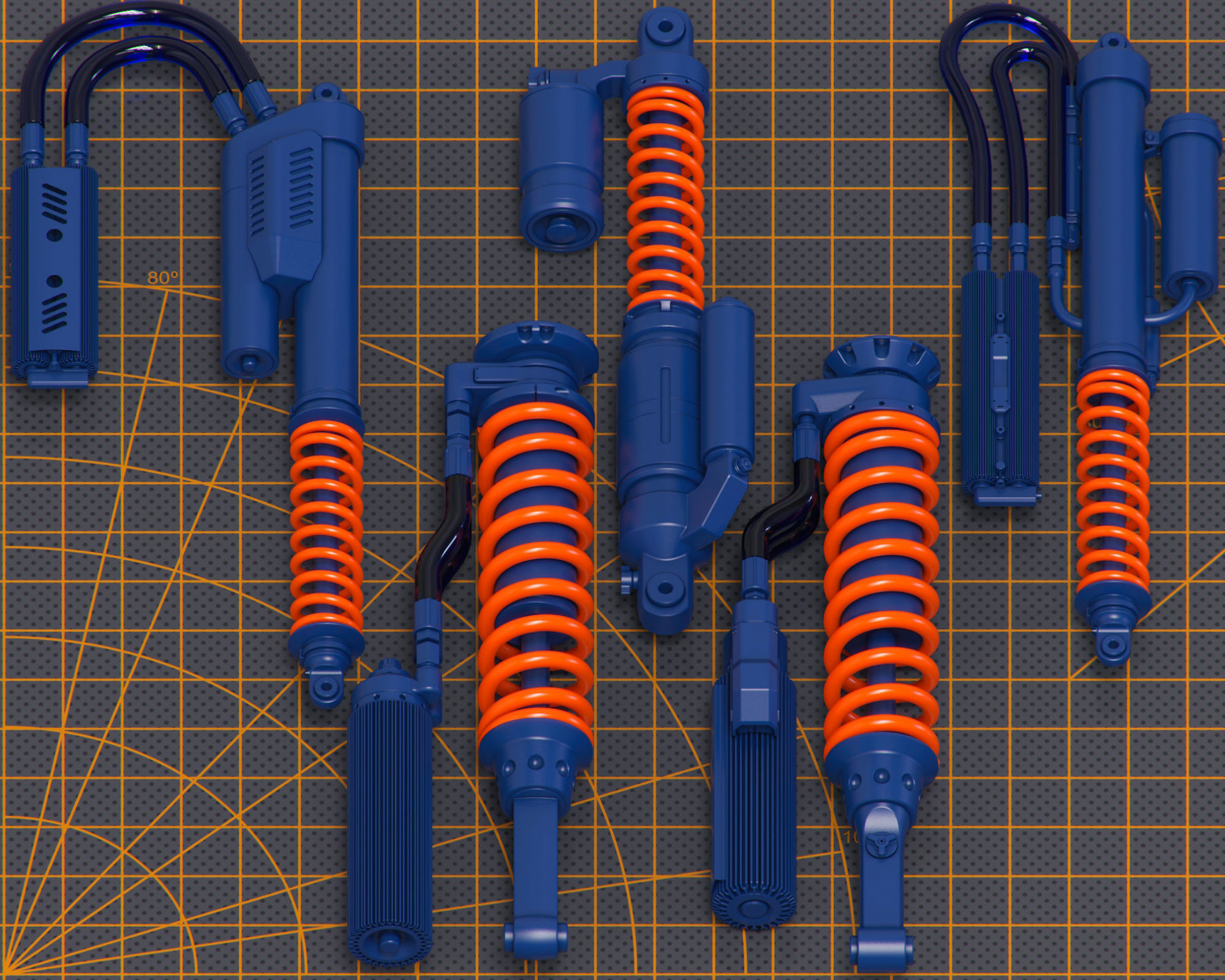 Mech Warrior Hard Surface Kitbash 13 of 20 3D model_6