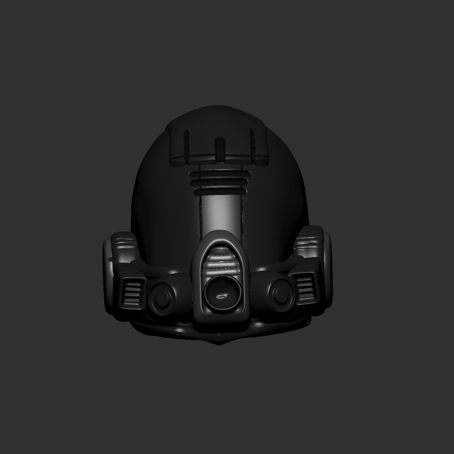 helmet high poly sculpt 3d printable ver 7 3D model 3D model_6