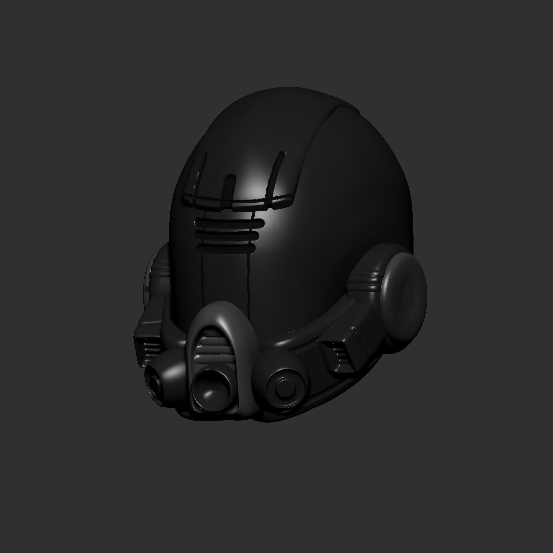 helmet high poly sculpt 3d printable ver 7 3D model 3D model_2