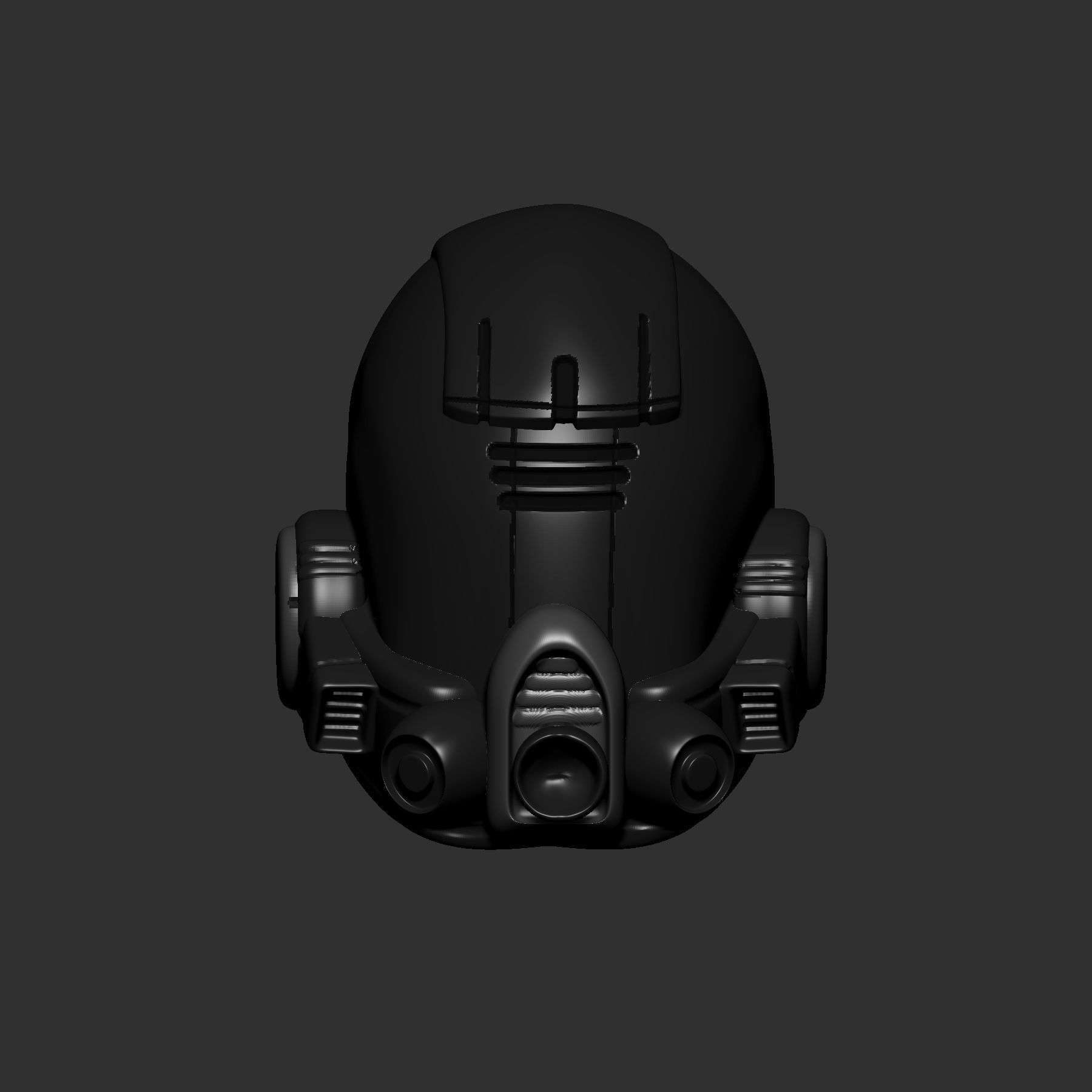 helmet high poly sculpt 3d printable ver 7 3D model 3D model_1