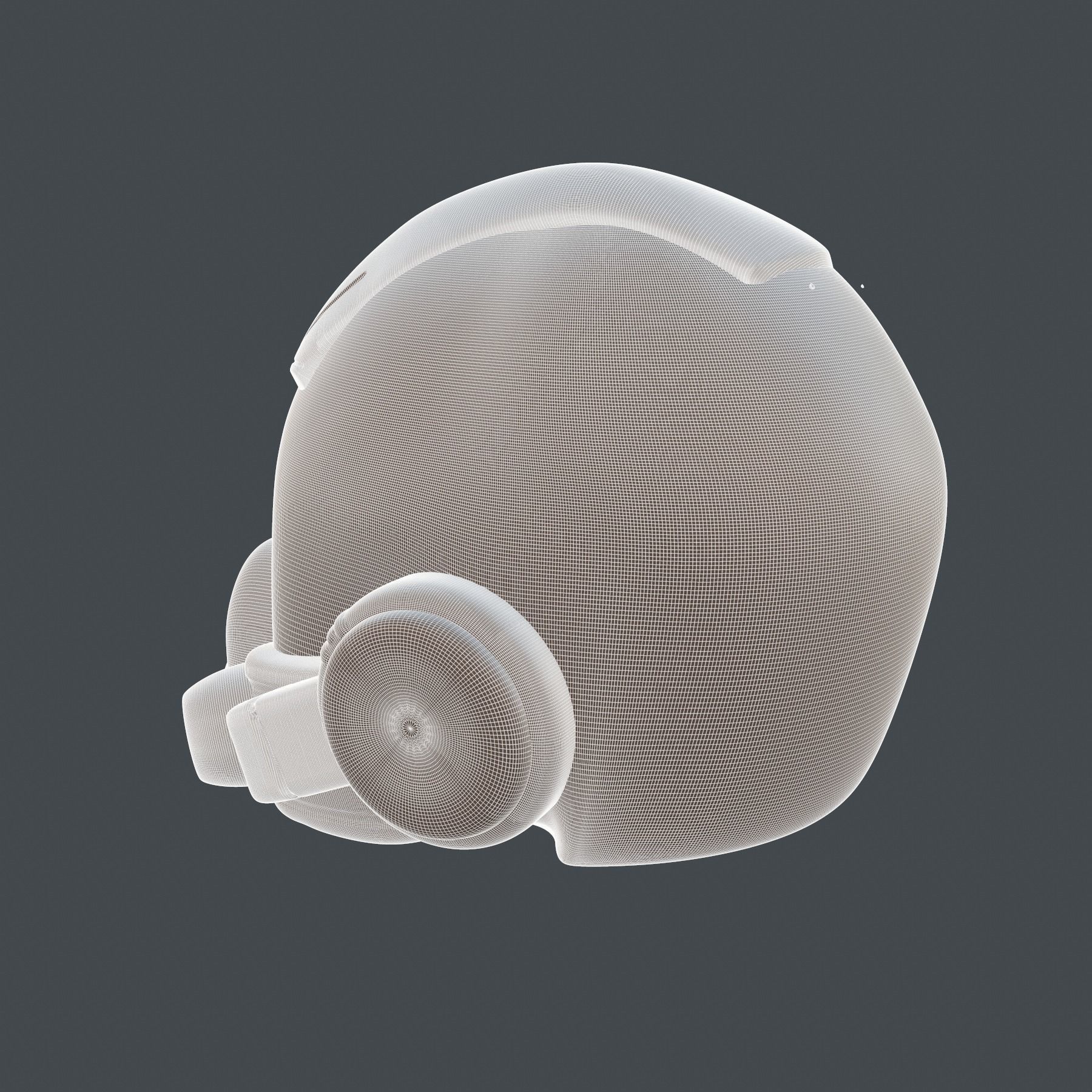 helmet high poly sculpt 3d printable ver 7 3D model 3D model_7