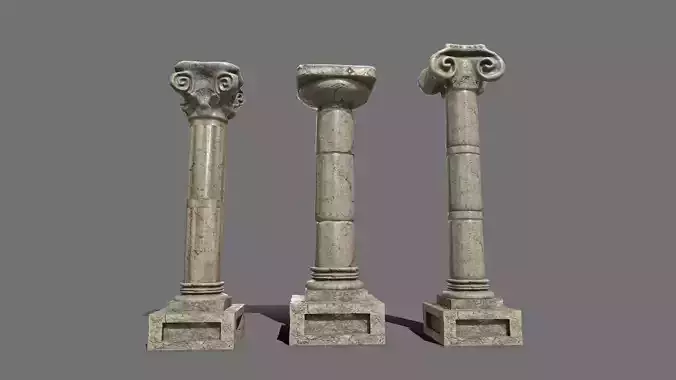 Pillar Set three columns