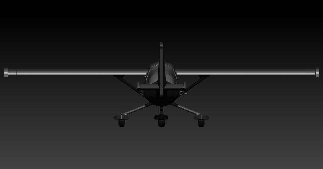 Cessna 150 M 3D Printable desktop Plane 3D print model_5