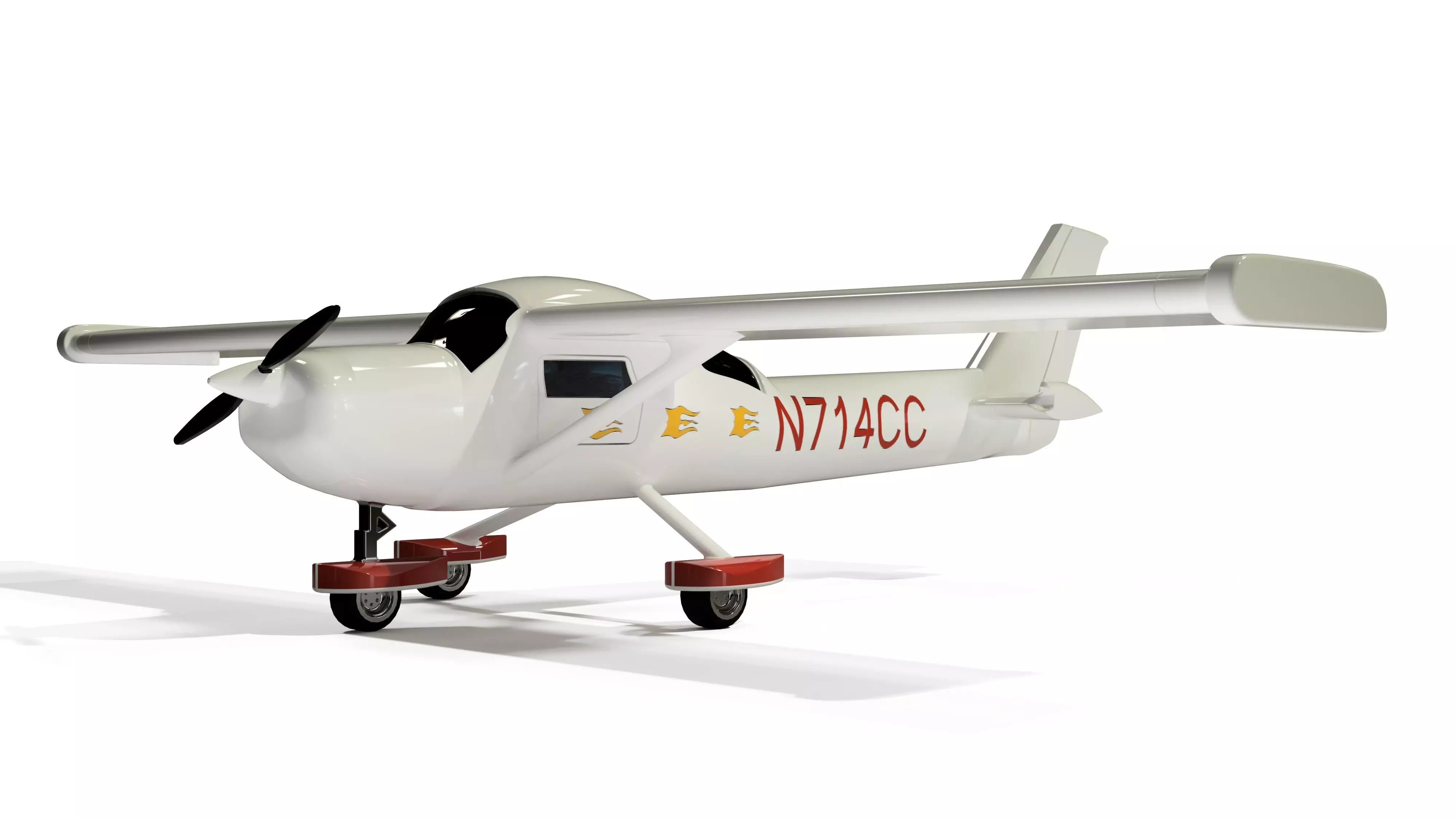 Cessna 150 M 3D Printable desktop Plane 3D print model_0