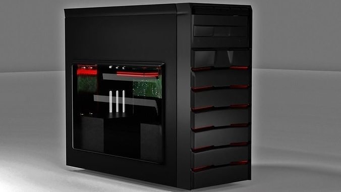 Gaming system block pc 3D model