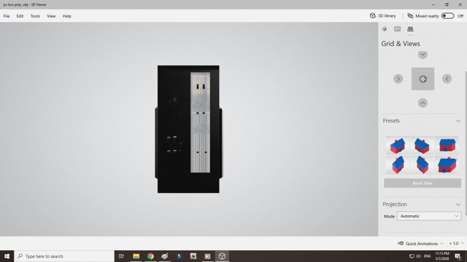 Gaming system block pc 3D model_3
