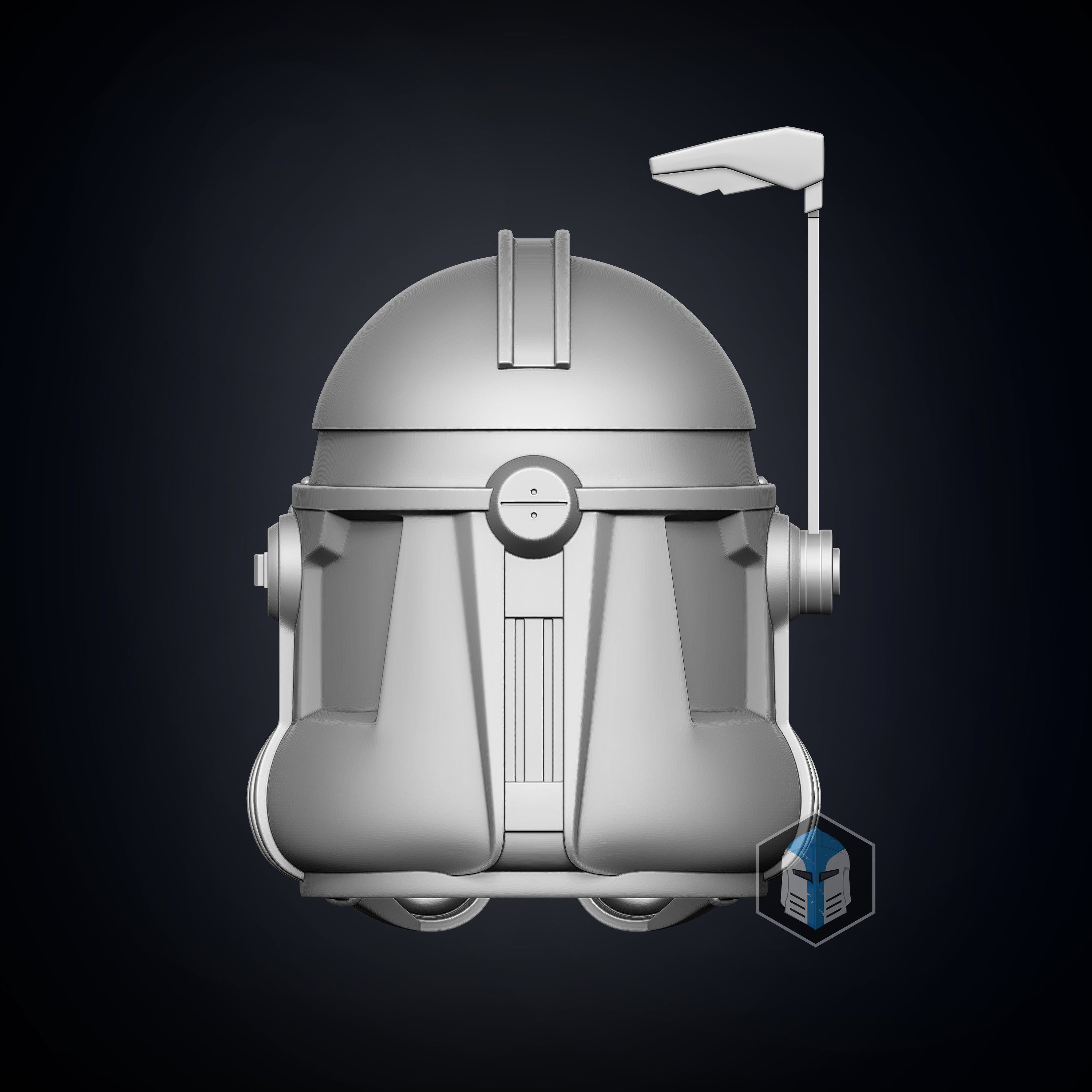 Realistic Captain Rex Helmet 3D print model_4