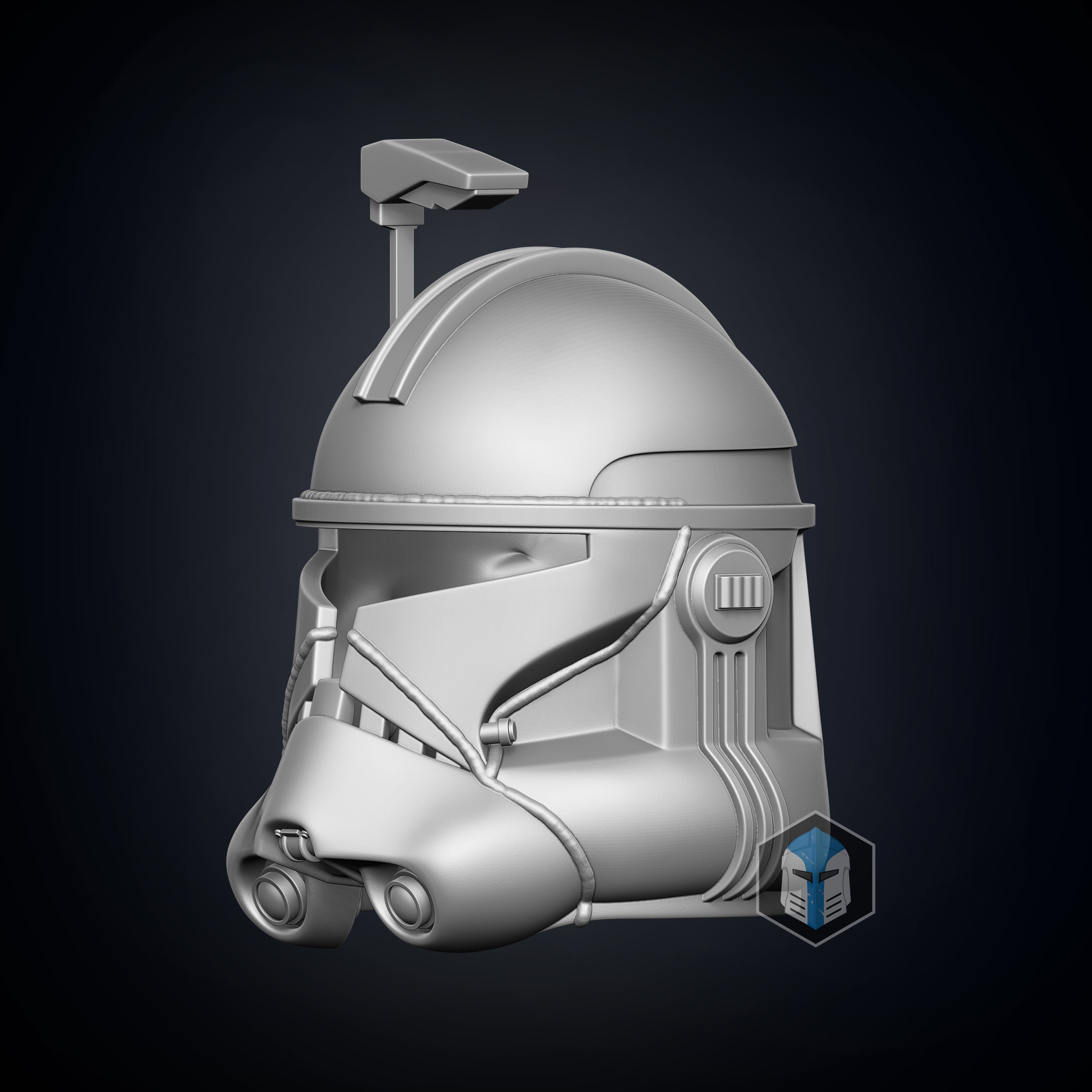 Realistic Captain Rex Helmet 3D print model_1