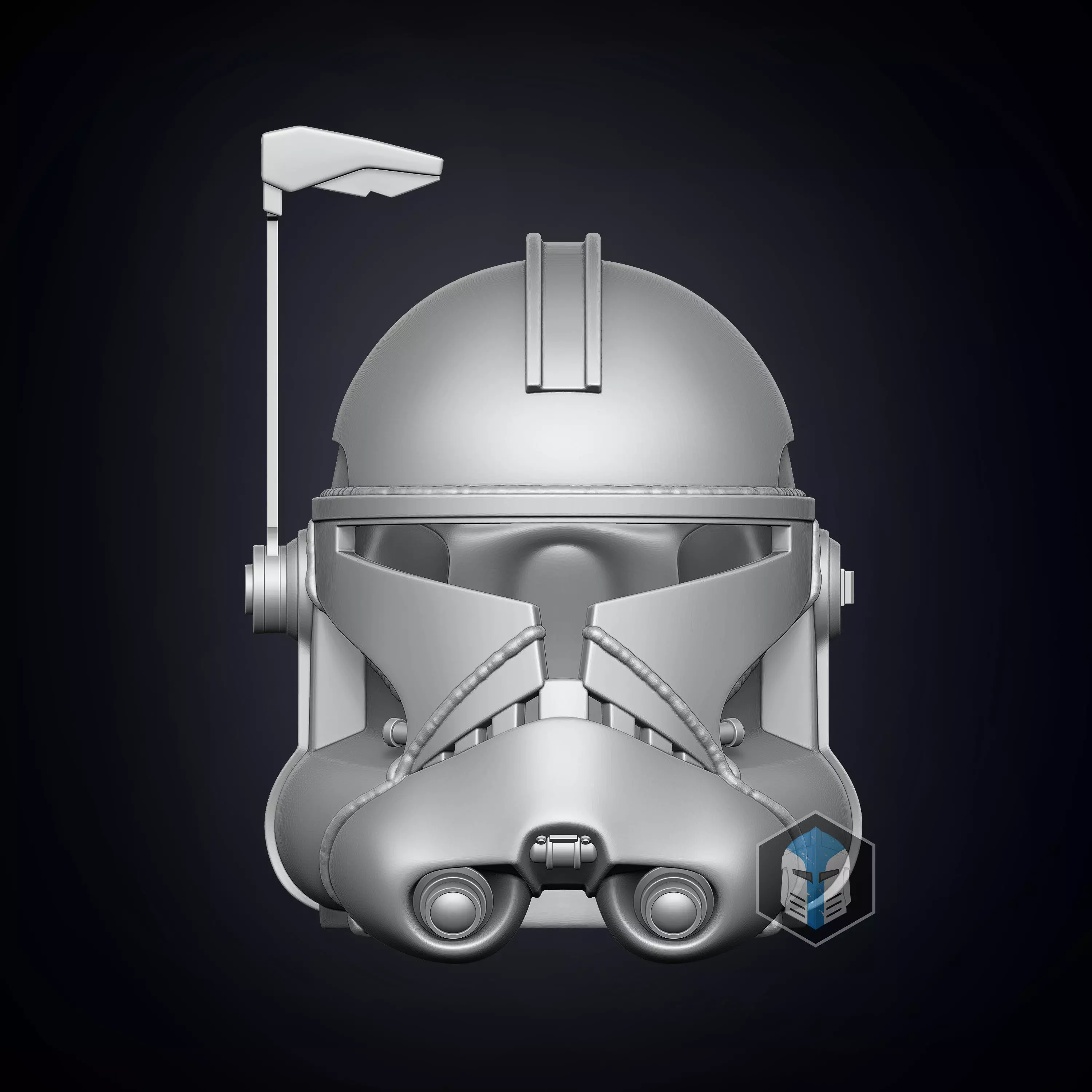 Realistic Captain Rex Helmet 3D print model_0