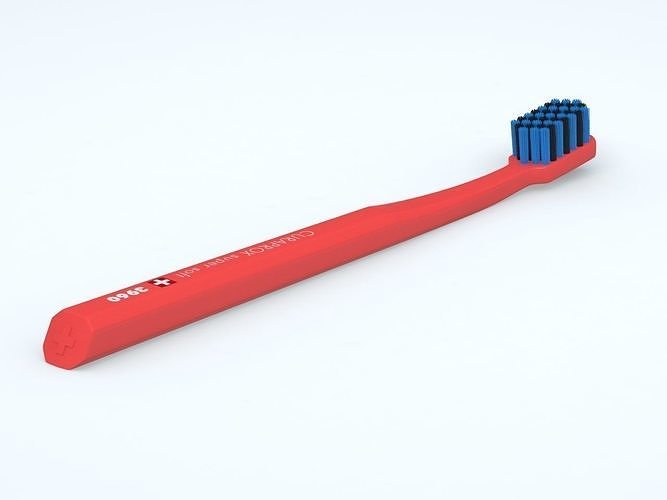 Curaprox super soft toothbrush 3D model