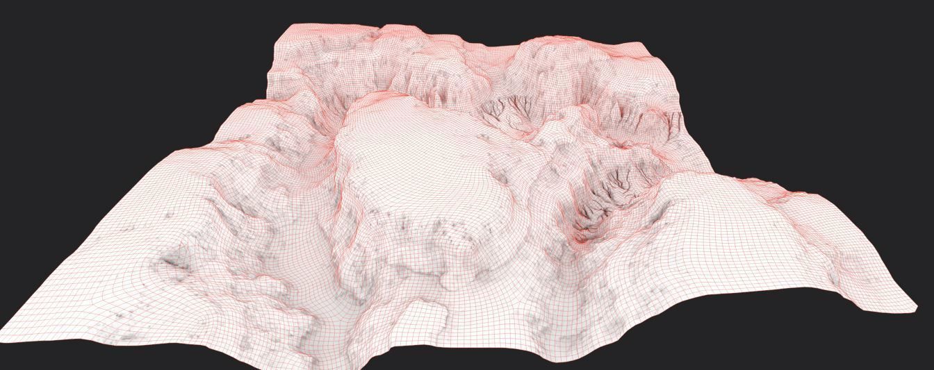 PBR Detailed Canyon Valley Landscape Low-poly 3D model Low-poly 3D model_8