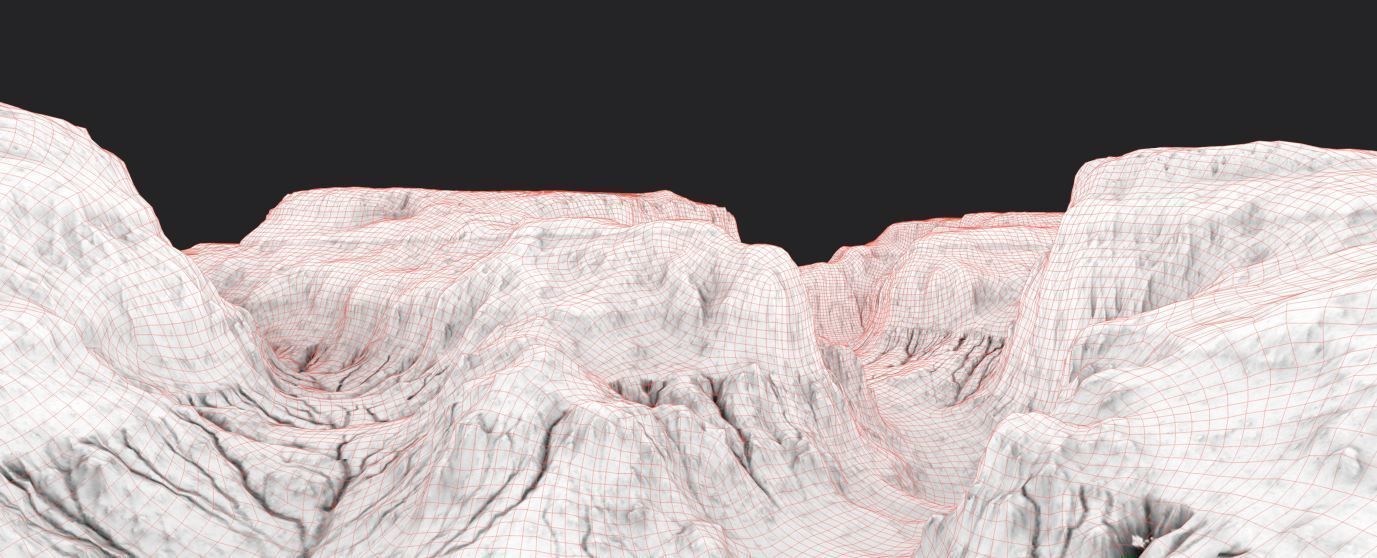 PBR Detailed Canyon Valley Landscape Low-poly 3D model Low-poly 3D model_11