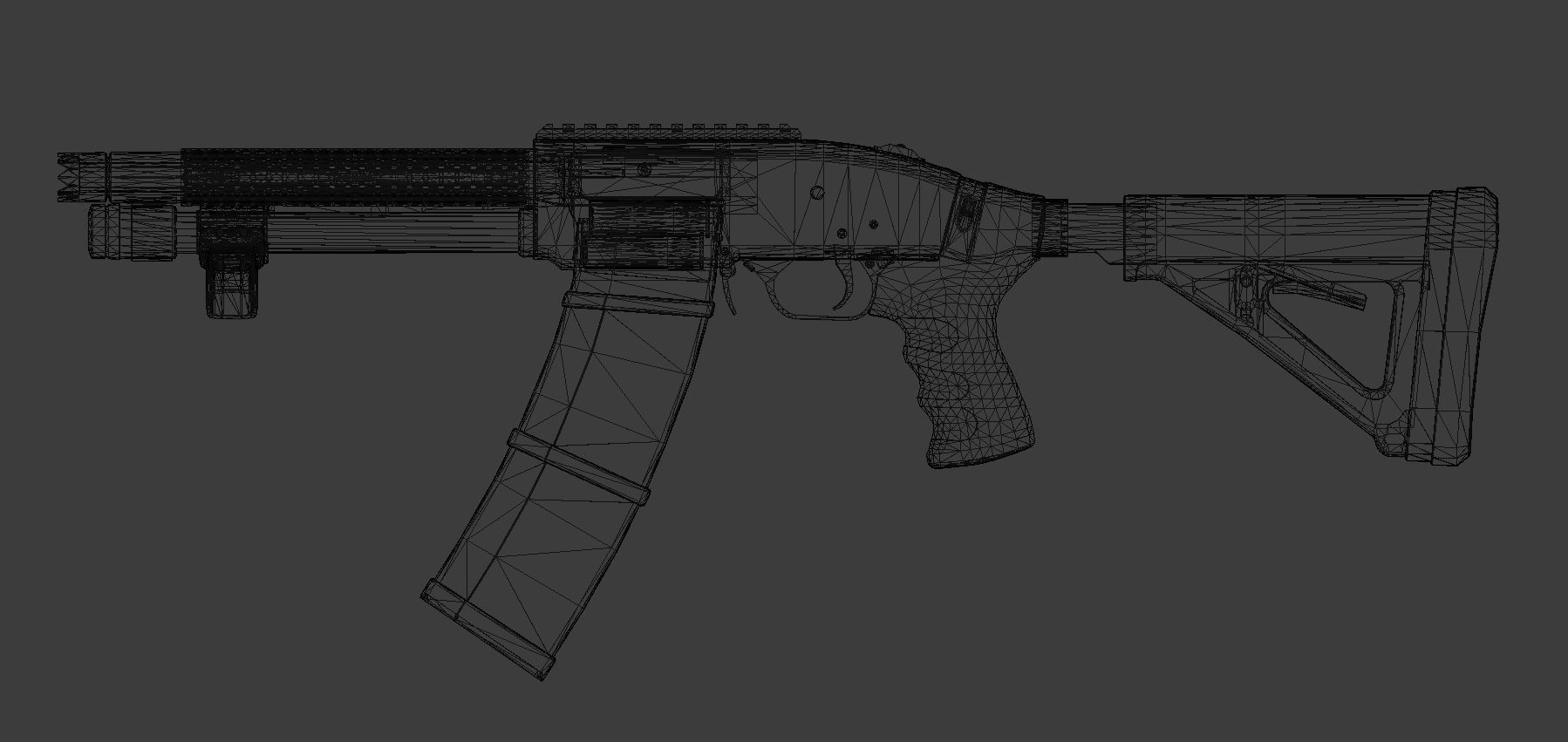 Arbiter Defender  Pump Shotgun Low-poly 3D model_8