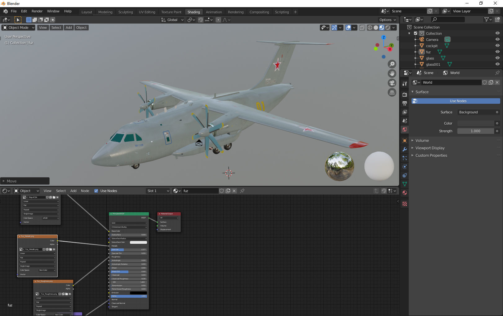 IL-112 military transport aircraft Low-poly 3D model_19