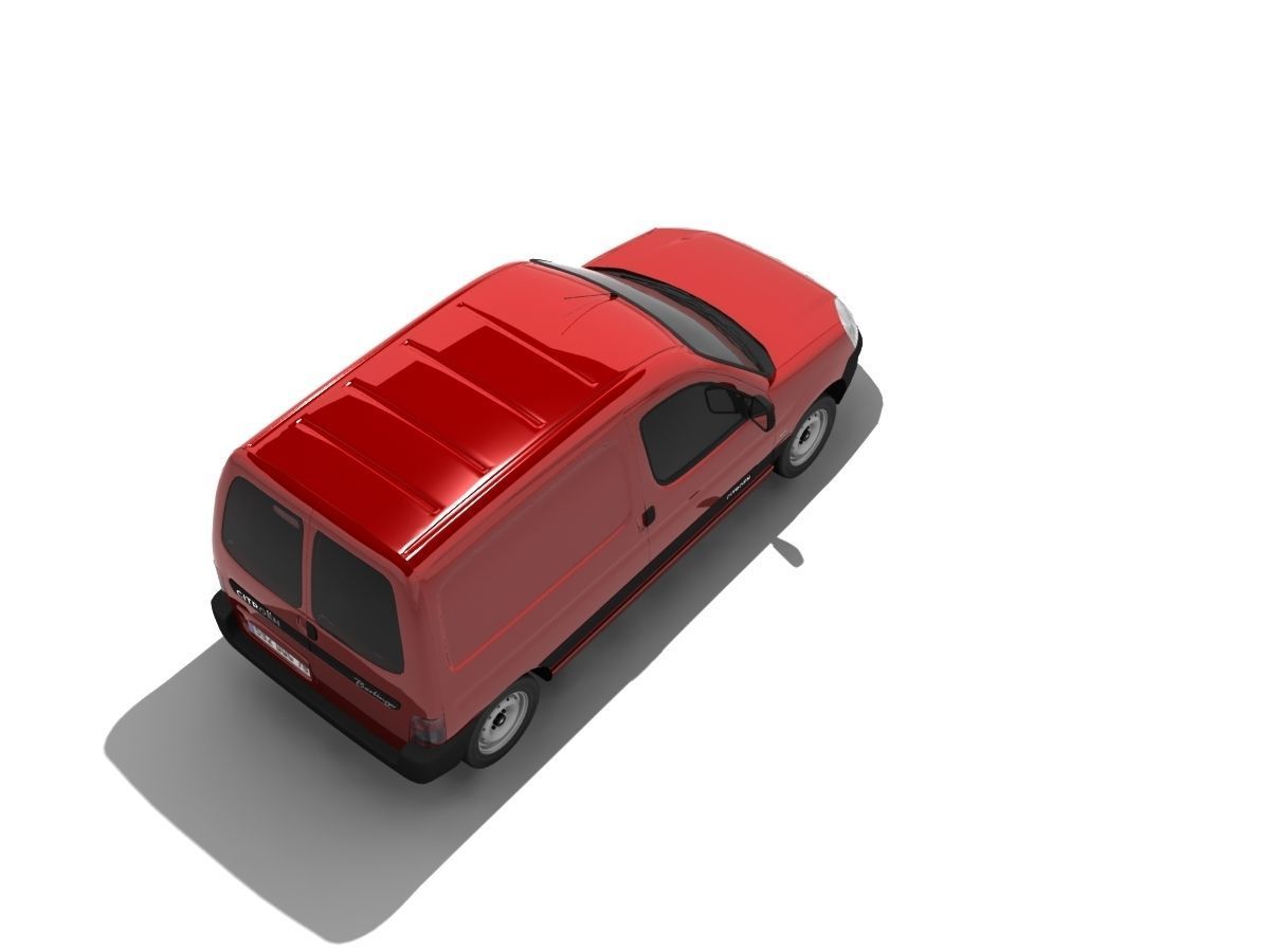 Citroen Berlingo Panel Van Low-poly 3D model_14
