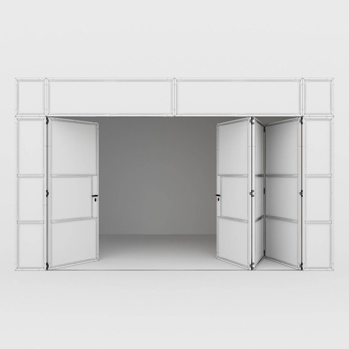 Aluminium door 9 3D model_5