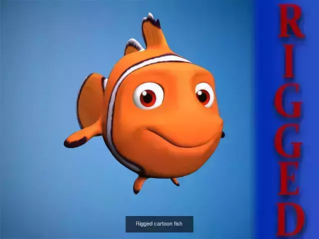Cartoon fishes pack 3D Model Collection