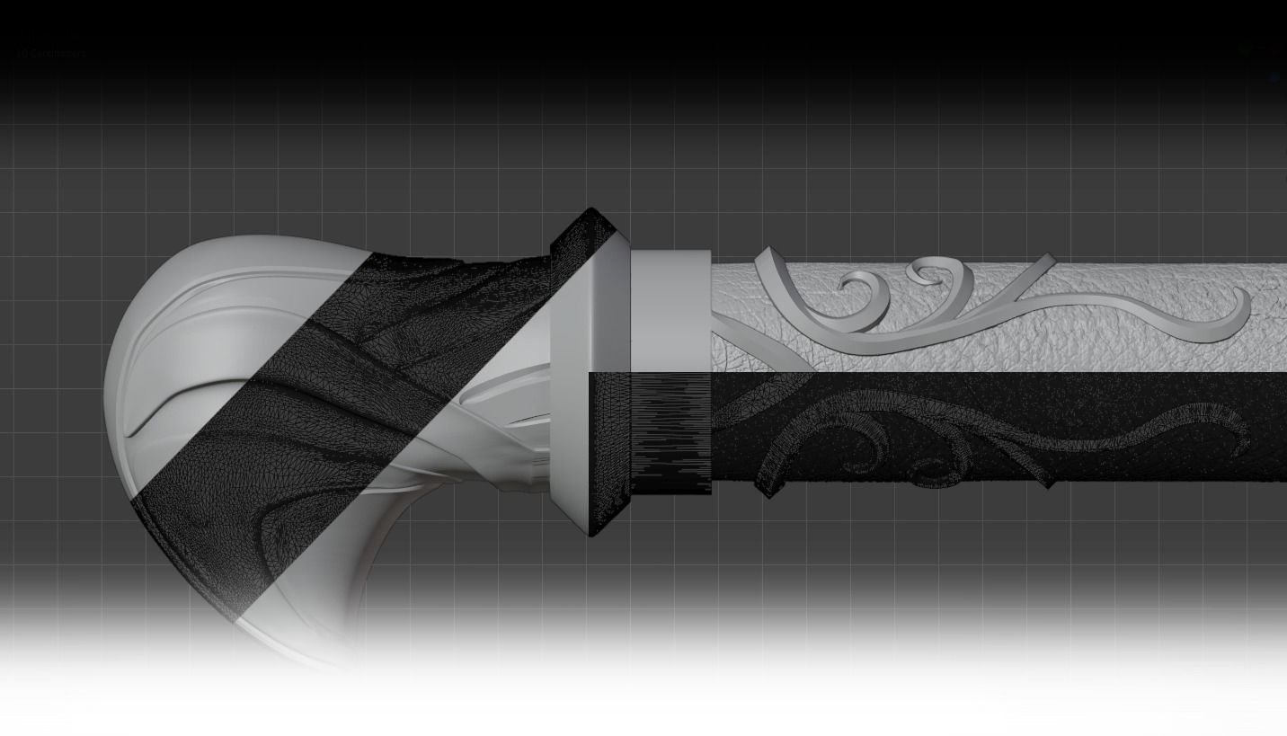 Broken Spear of Leonidas level 6 3D print model_5