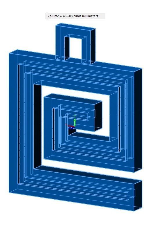 Greek key patterns pendant and charms 3D print model_10