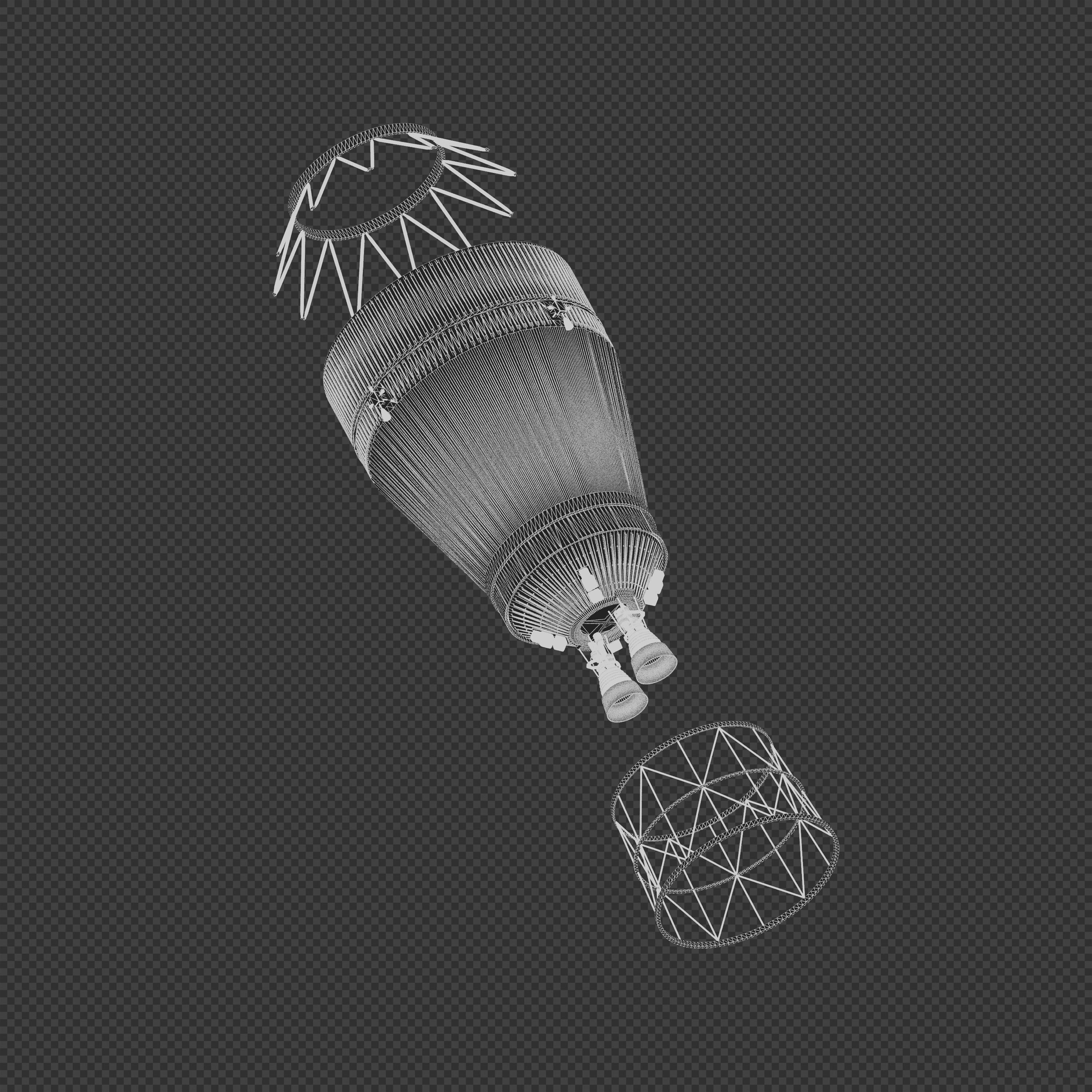 NASA Cryogenic Propulsion Stage 3D model_13