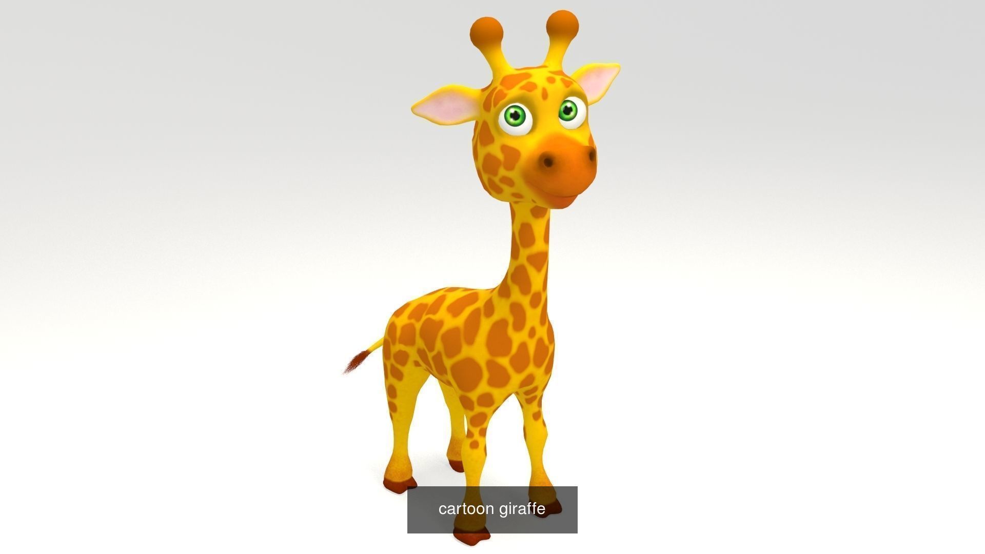 Cartoon african animals 3D Model Collection_5