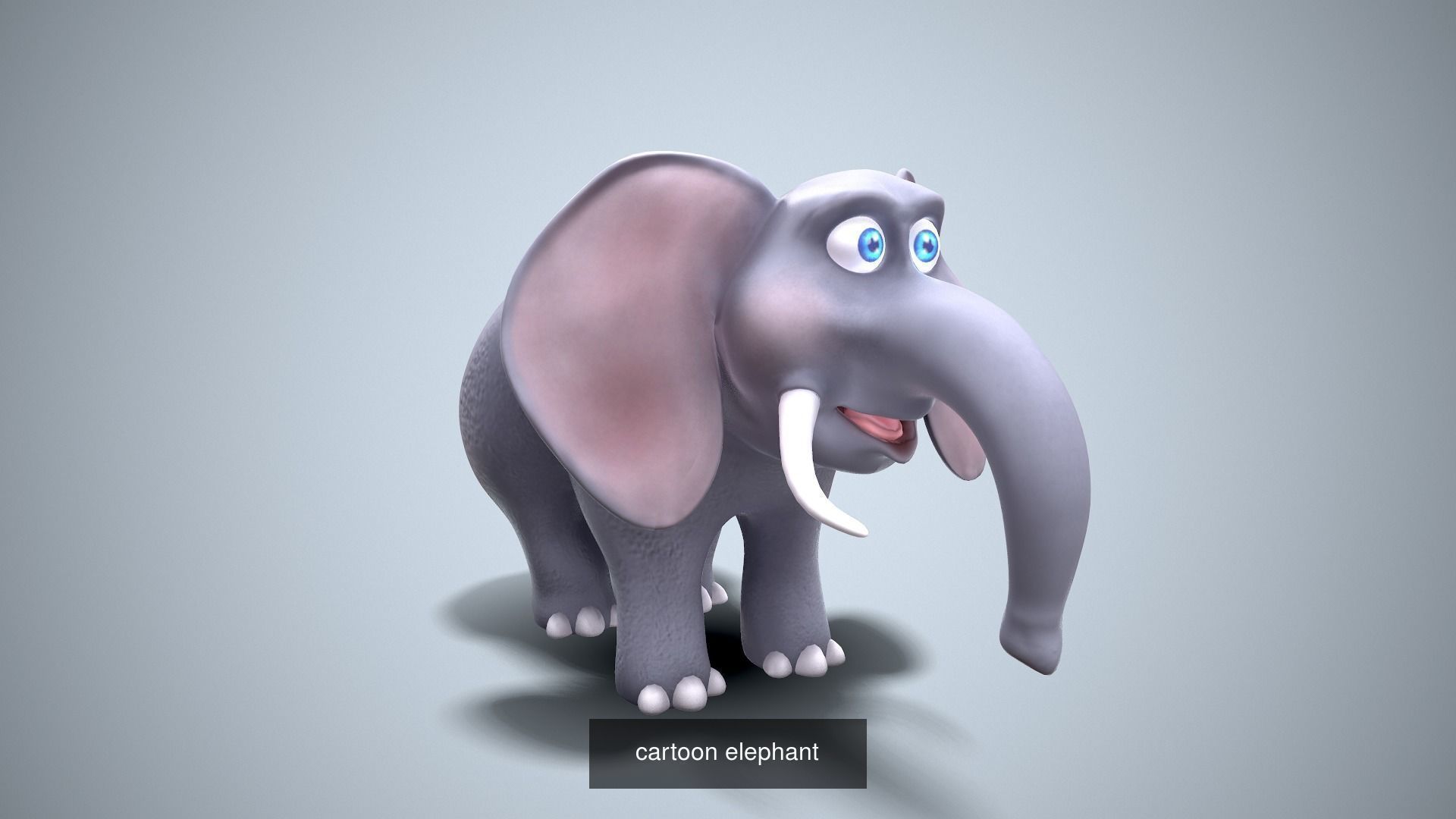 Cartoon african animals 3D Model Collection_8