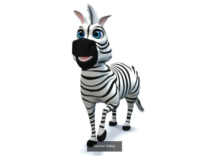 Cartoon african animals 3D Model Collection_6