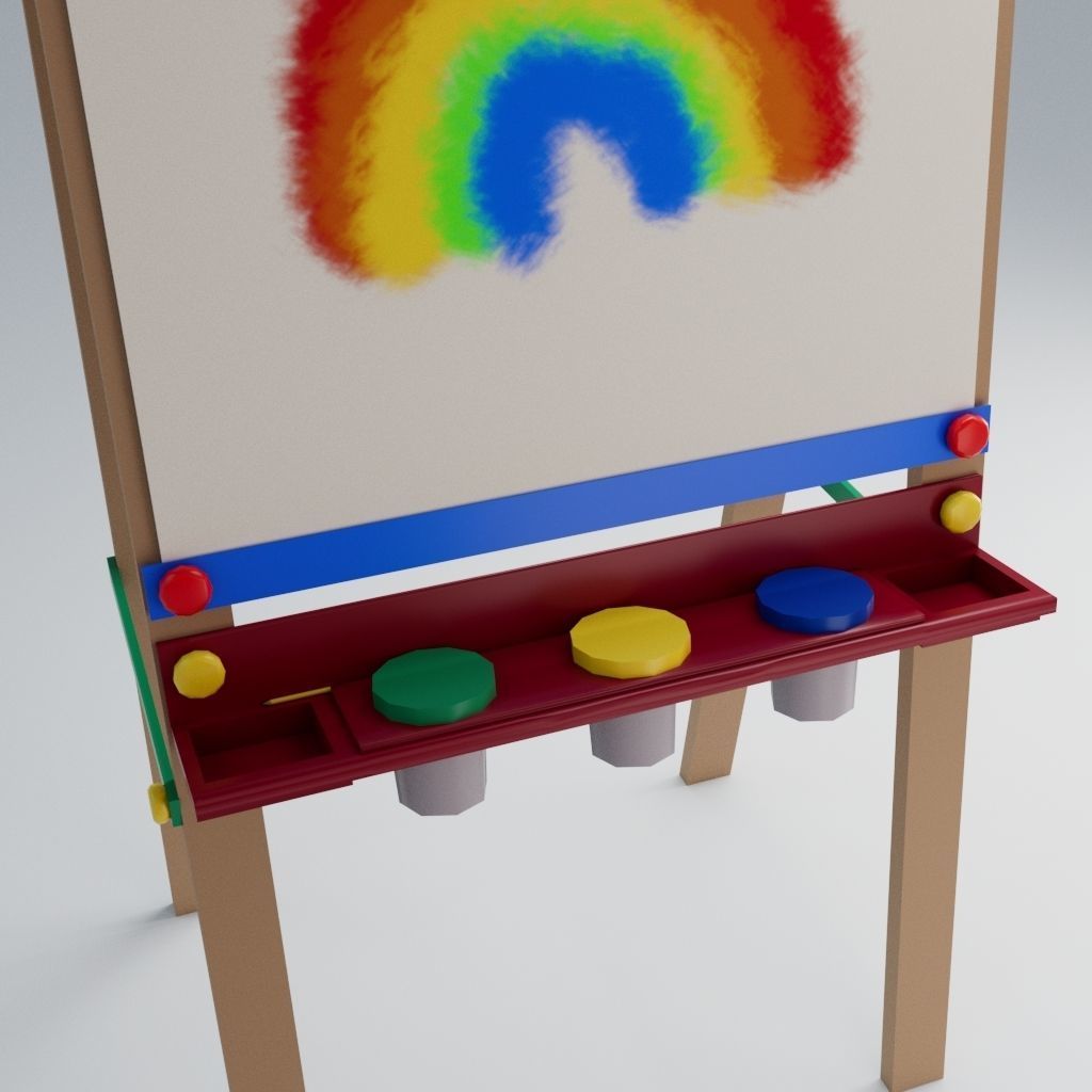 Bedroom Scene Low-poly 3D model_11