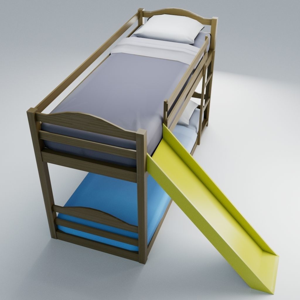 Bedroom Scene Low-poly 3D model_15