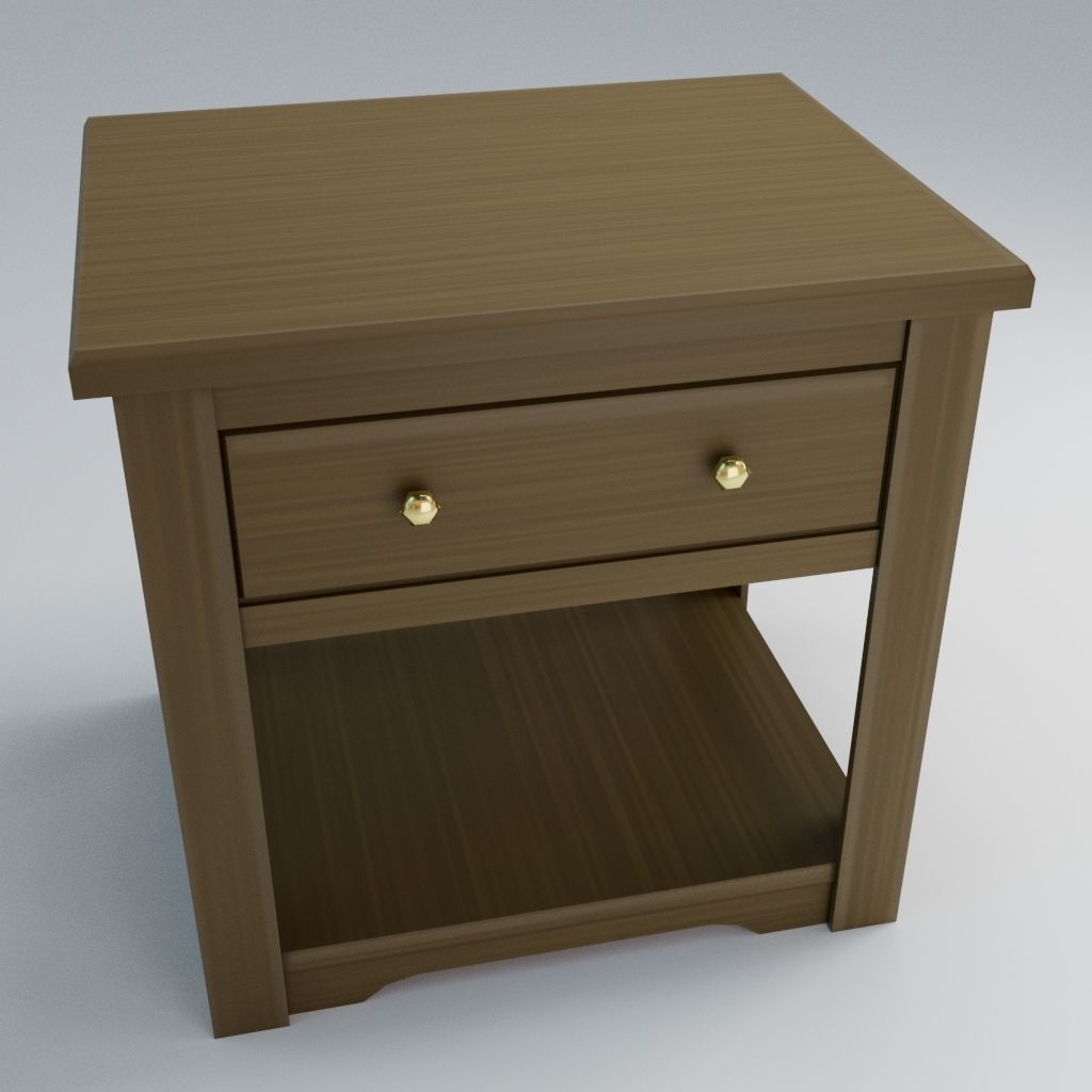 Bedroom Scene Low-poly 3D model_4