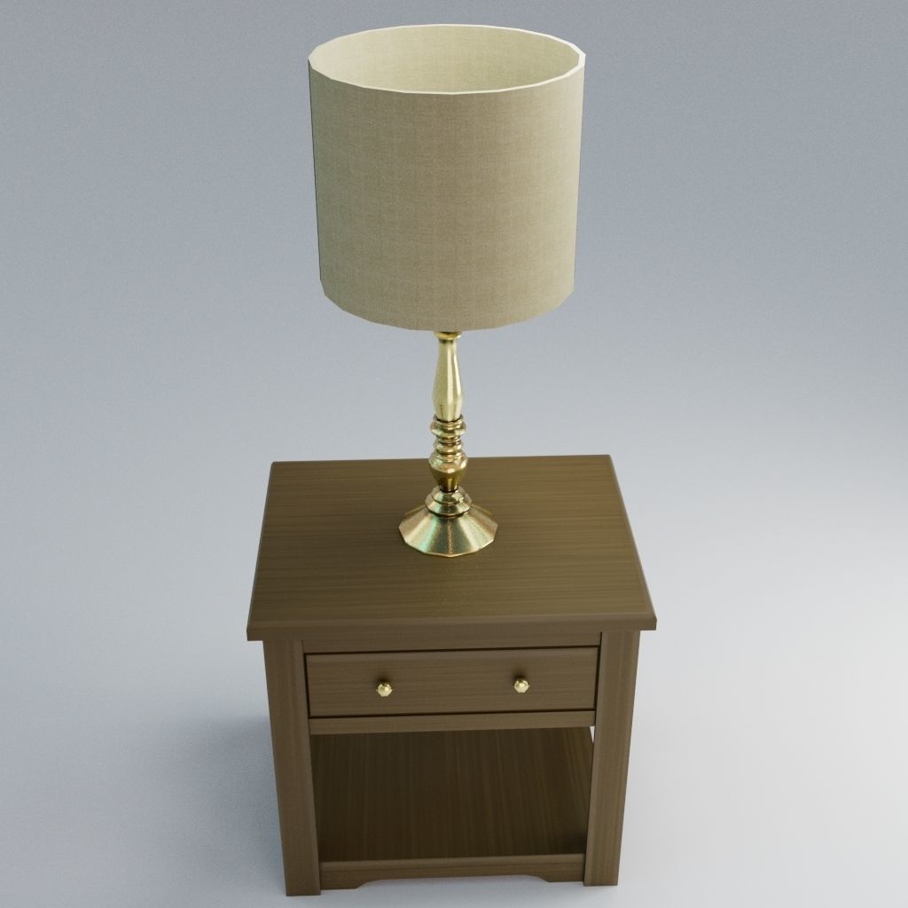 Bedroom Scene Low-poly 3D model_12