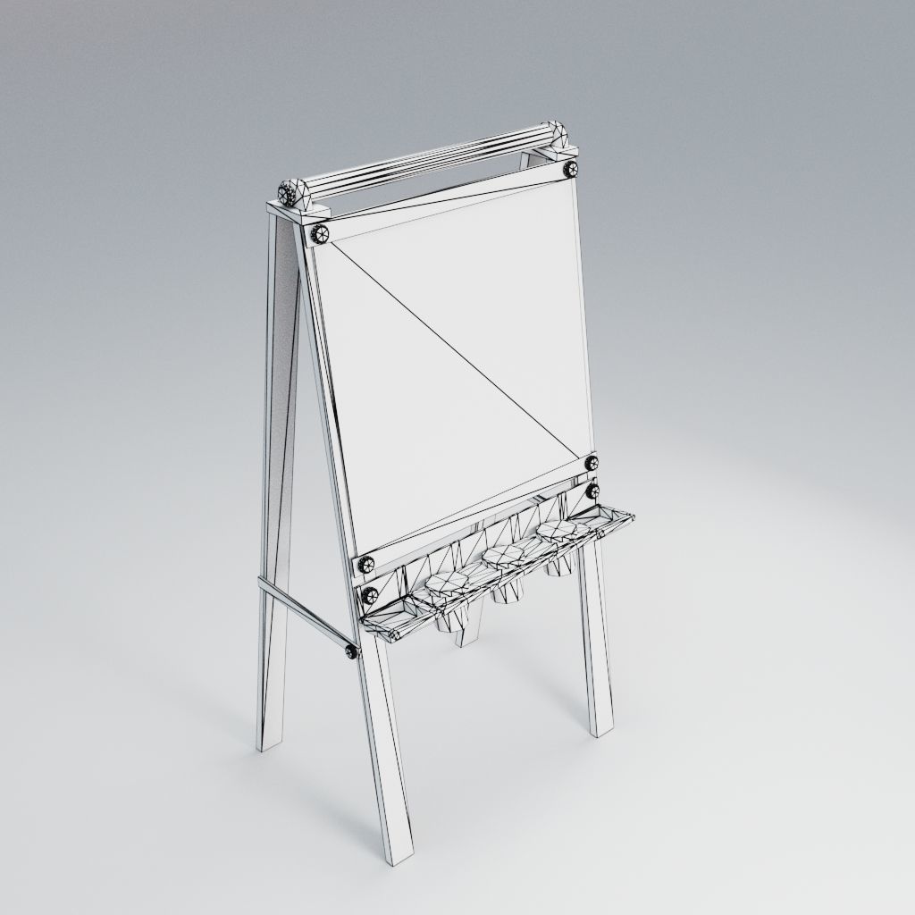 Bedroom Scene Low-poly 3D model_8