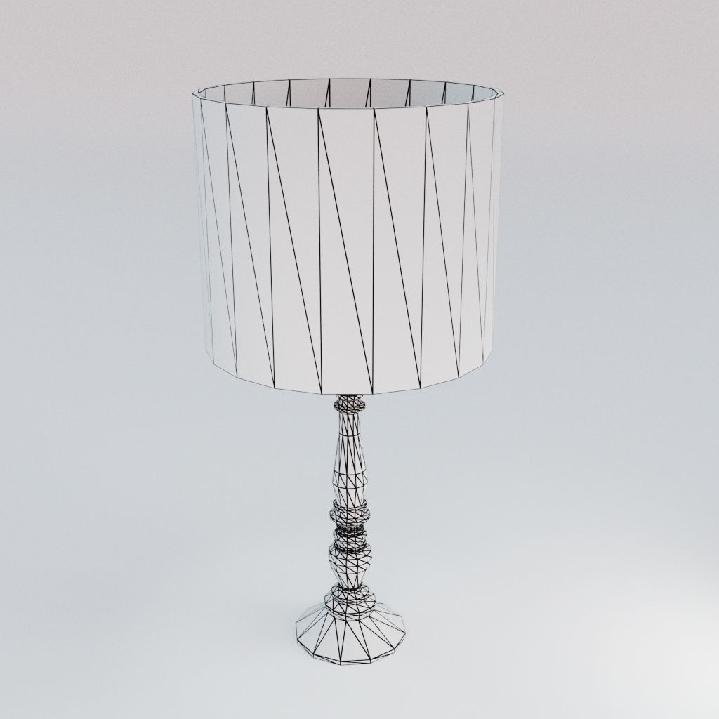 Bedroom Scene Low-poly 3D model_9