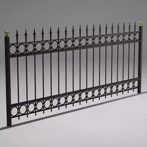 Railing wrought iron fence