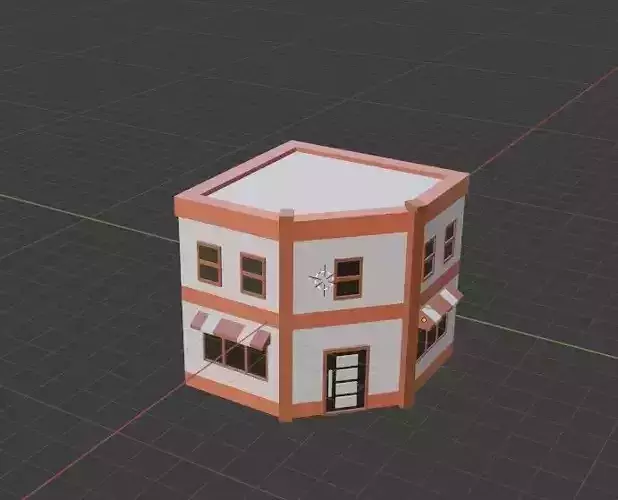 Low Poly House building