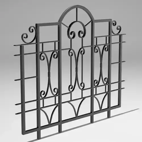 Railing wrought iron gate